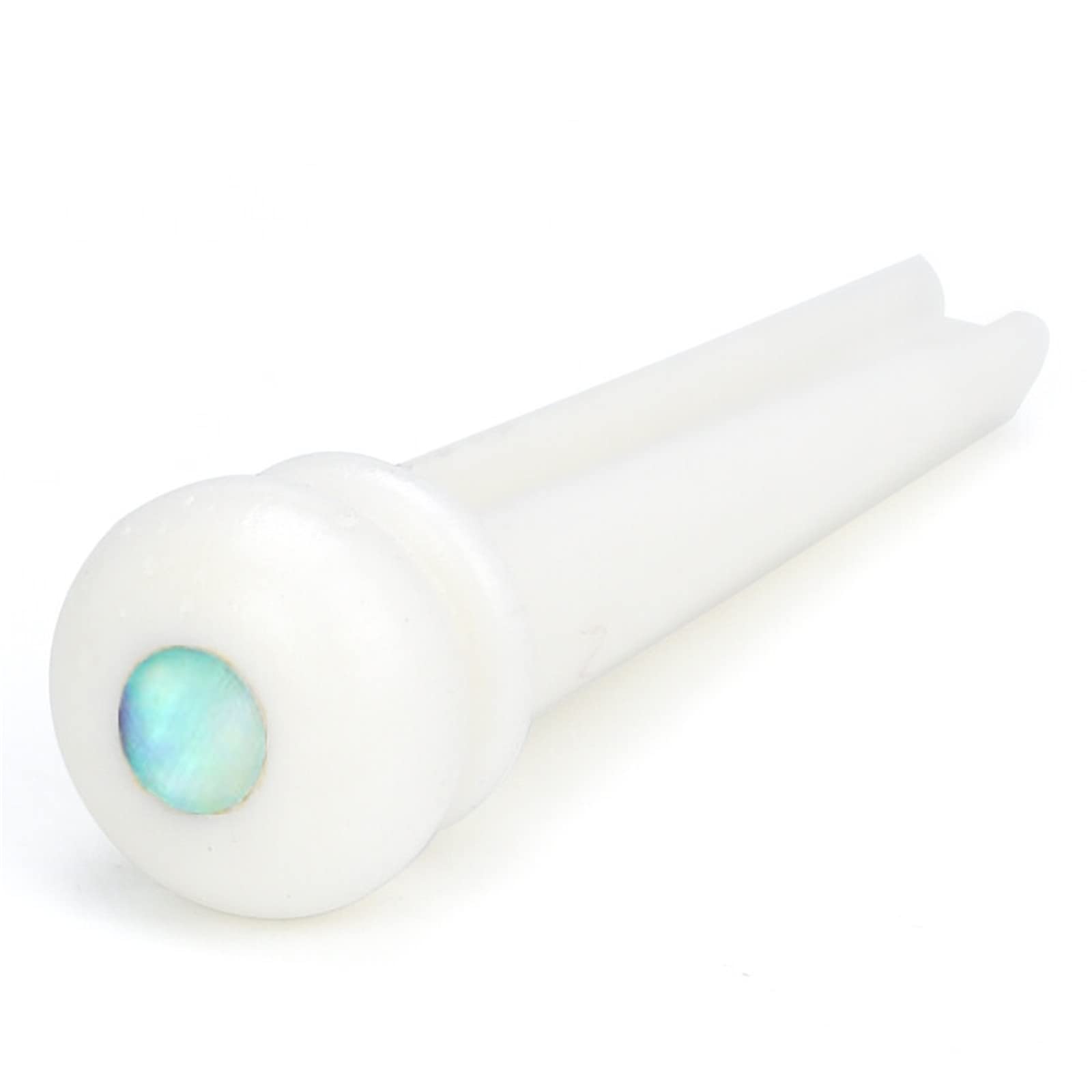 Miwayer Guitar Bone Bridge Pins Real Bone Replacement Parts for 6 & 12 String Acoustic Guitar (Small Abalone Dot)